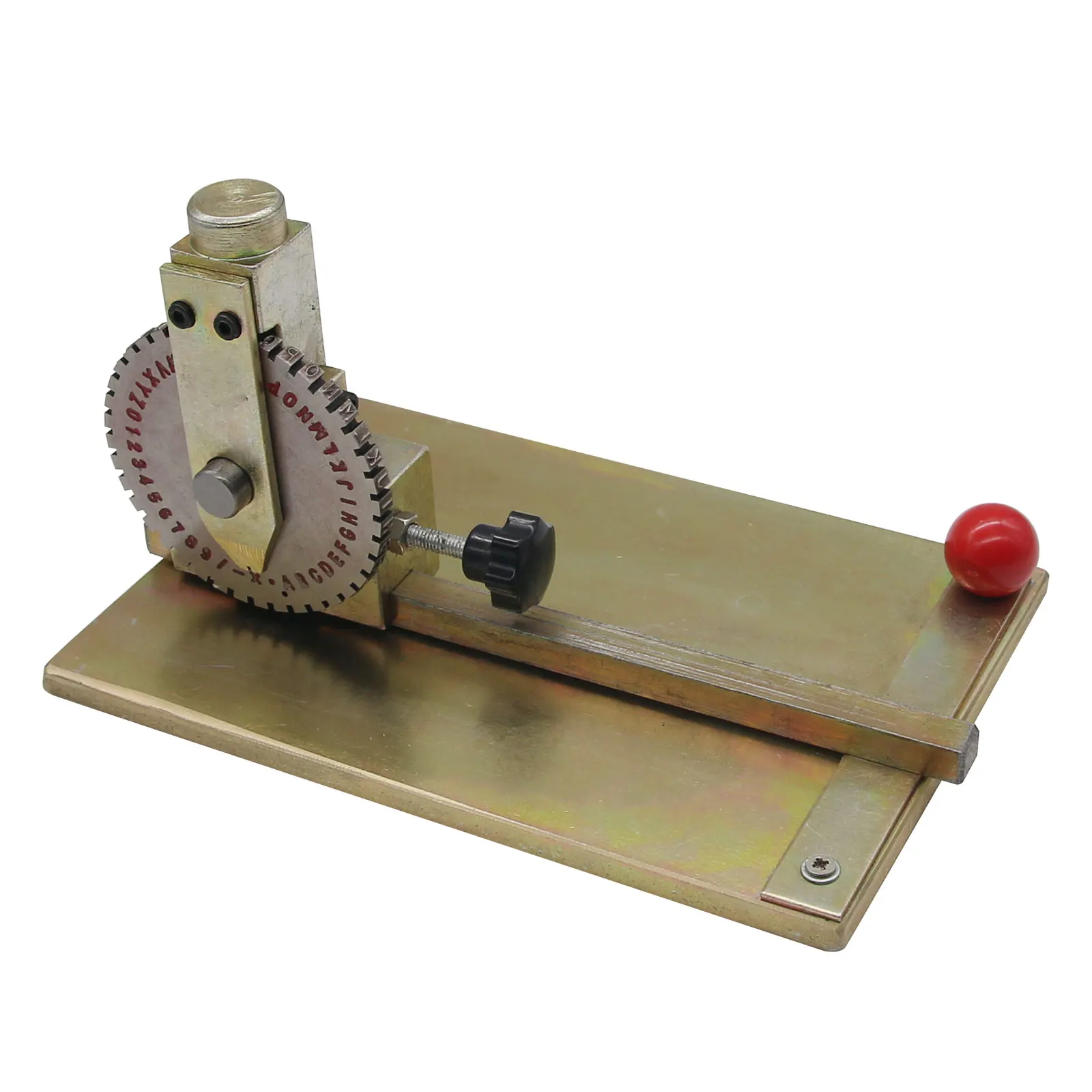 Manual Embossing Machine Metal Plate Stamping Embosser Deboss Dog Tag