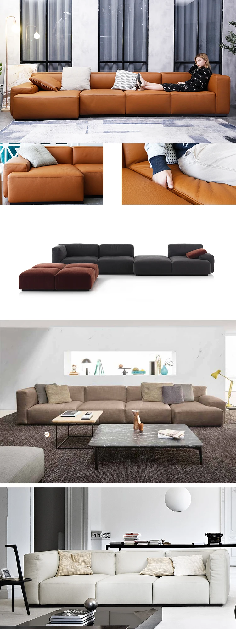 10years warranty L shape new model designs for drawing room sectional leather sofa set