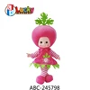 cheap handmade stuffed toy plush big head vegetable infant fruit rag doll for kids