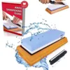 Norton combination natural water knife sharpening stone whetstone 1000 6000 with bamboo base and knife guide