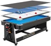 SZX 7ft 4 in 1 Multi functional pool game table with air hockey table,dinning table,table tennis table for adult on sales
