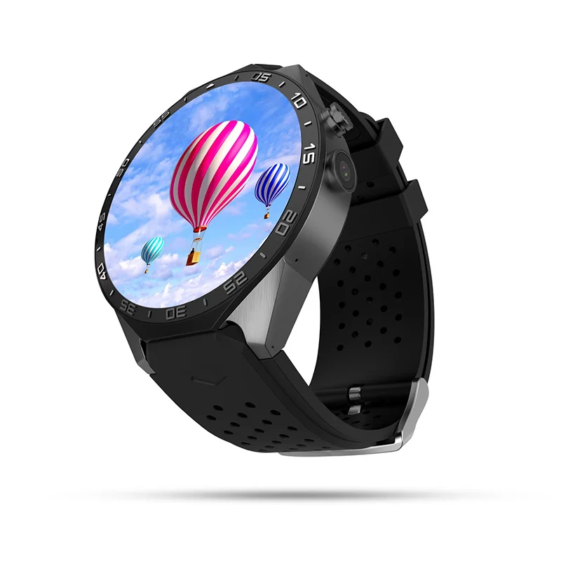 kingwear KW88  Round Screen Single SIM Card WiFi GPS Android smart watch phone