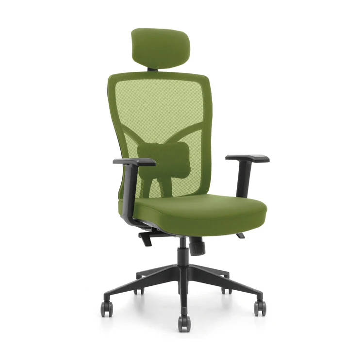 cheap modern mesh office chair with lumbar with nylon base
