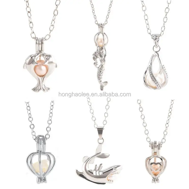 

free shipping Cages, lanterns, jugs 200styles mixed cage pendants for pearls