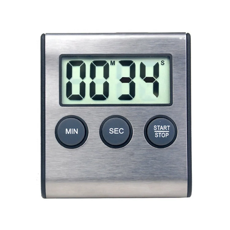 

Wholesaler Super loud Stainless magnetic Kitchen digital timer, Sliver