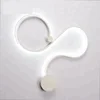 Post modern personality snake curve decoration LED creative wall lamp wall plug night light