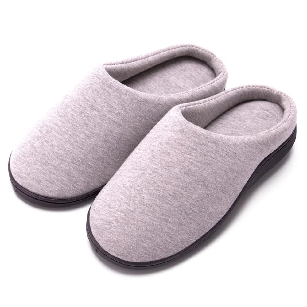 

Men's lighted slippers cozy cotton memory foam house LED slippers indoor/outdoor shoes for women, Grey