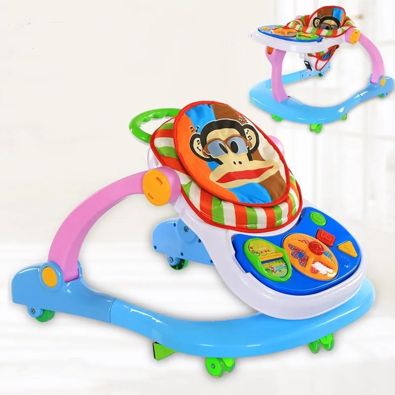 3 In 1 Rotating Baby Walker Car With Push Bar And Brakes For 15 Years