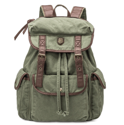 Cool Design Canvas and hemp travel backpack with digital printed