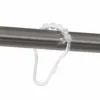 Heavy Duty Roller Glide Shower Rings Curtain Iron and Plastic Rod Hook