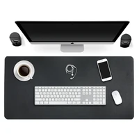 

Large Office PU Mat Waterproof Computer Desk Mat & Pad Office Desk Writing Pad Double-sided Available Use Leather Desk Mouse Pad