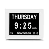 8inch digital calendar Day Clock Extra Large Impaired Vision Digital Clock with Battery Backup & 5 Alarm Options