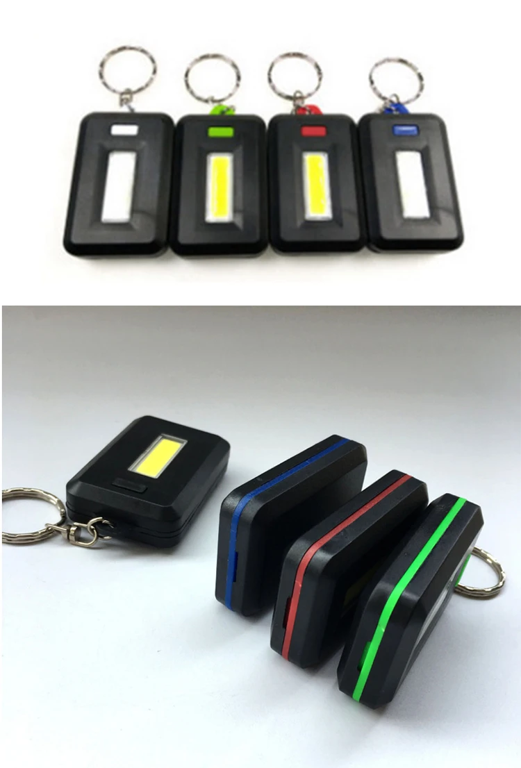 Keyring Light Pocket Emergency Mini Keychain Lamp Cob Led Flashlight