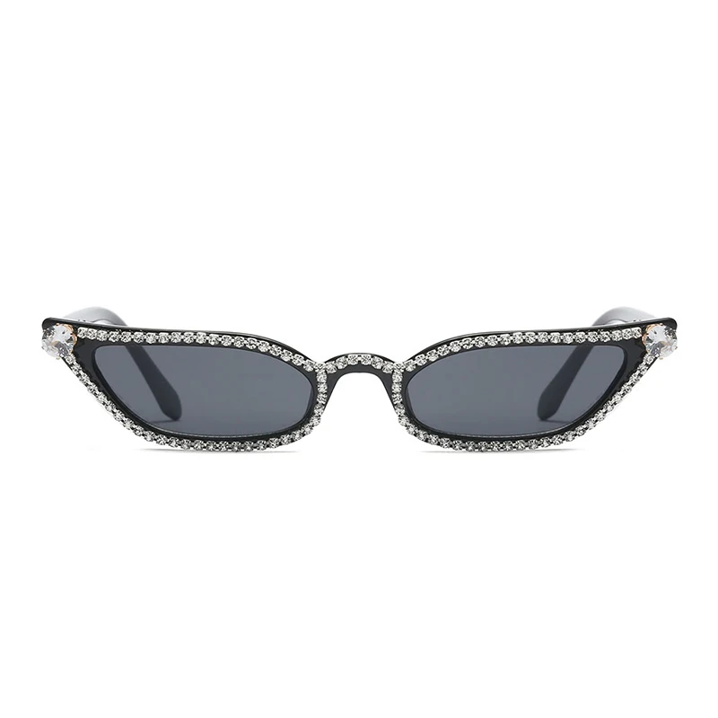 

Vintage Sunglasses Women Cat Eye Luxury Brand Designer Sun Glasses Rhinestone Small Sunglasses Eyewear (KSG042), 1 colors