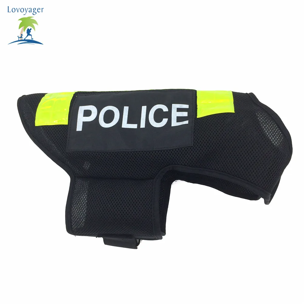 

Lovoyager pet products Police dog vest clothes for professional style.