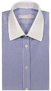 white collar oxford shirt