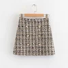 High Waist Twill Summer Jacquard Bodycon Tube Short Mini Skirt Women