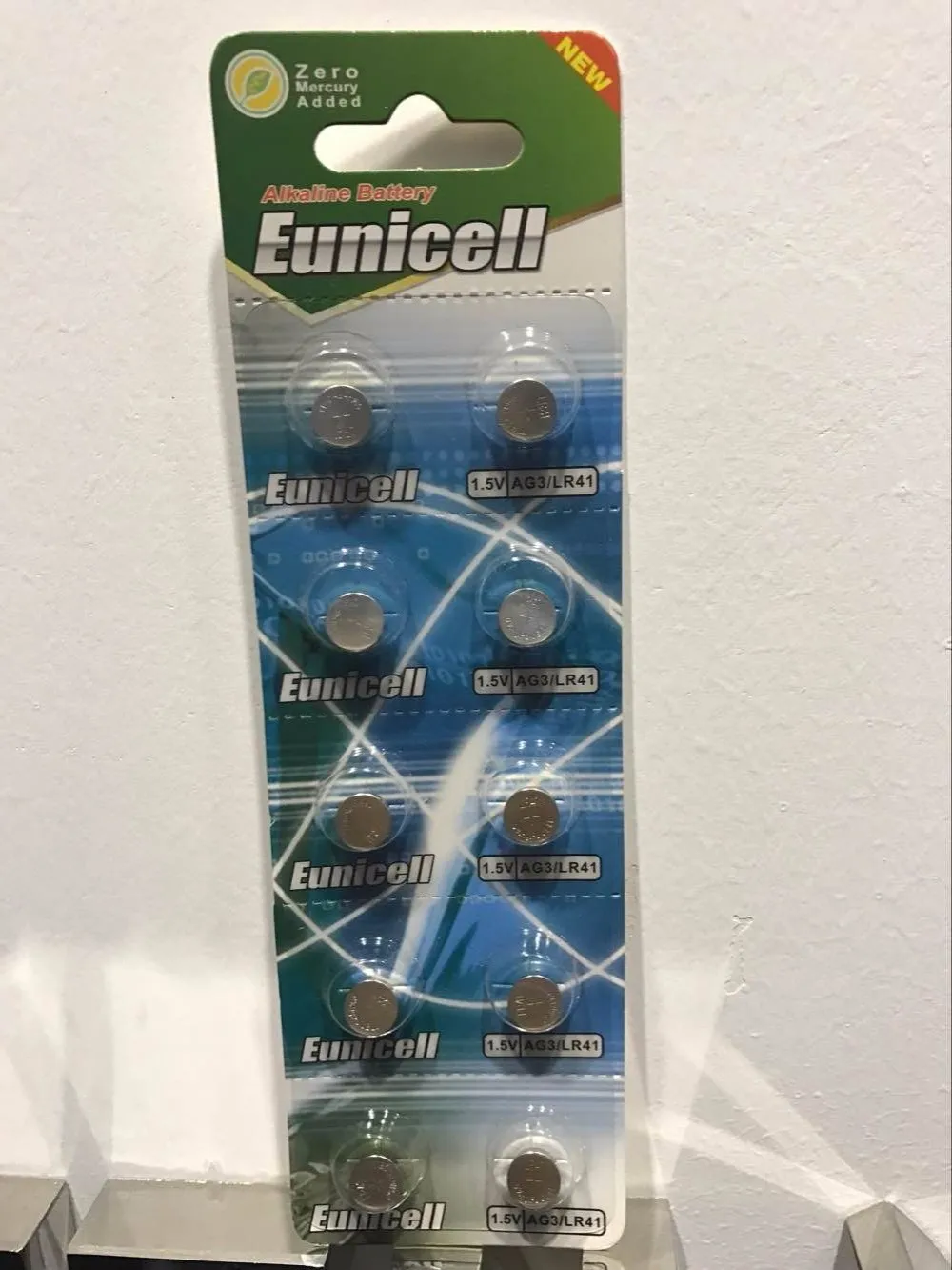 0% Hg Pb AG3 button cell battery blister pack_1