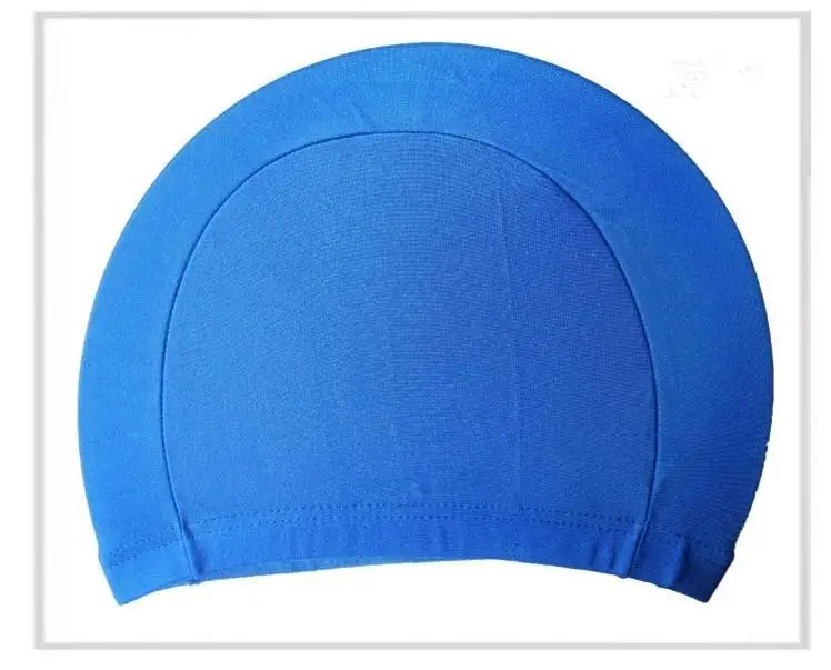 Fashion Mens Candy Colors Swimming Caps Unisex Nylon Cloth Adult Shower