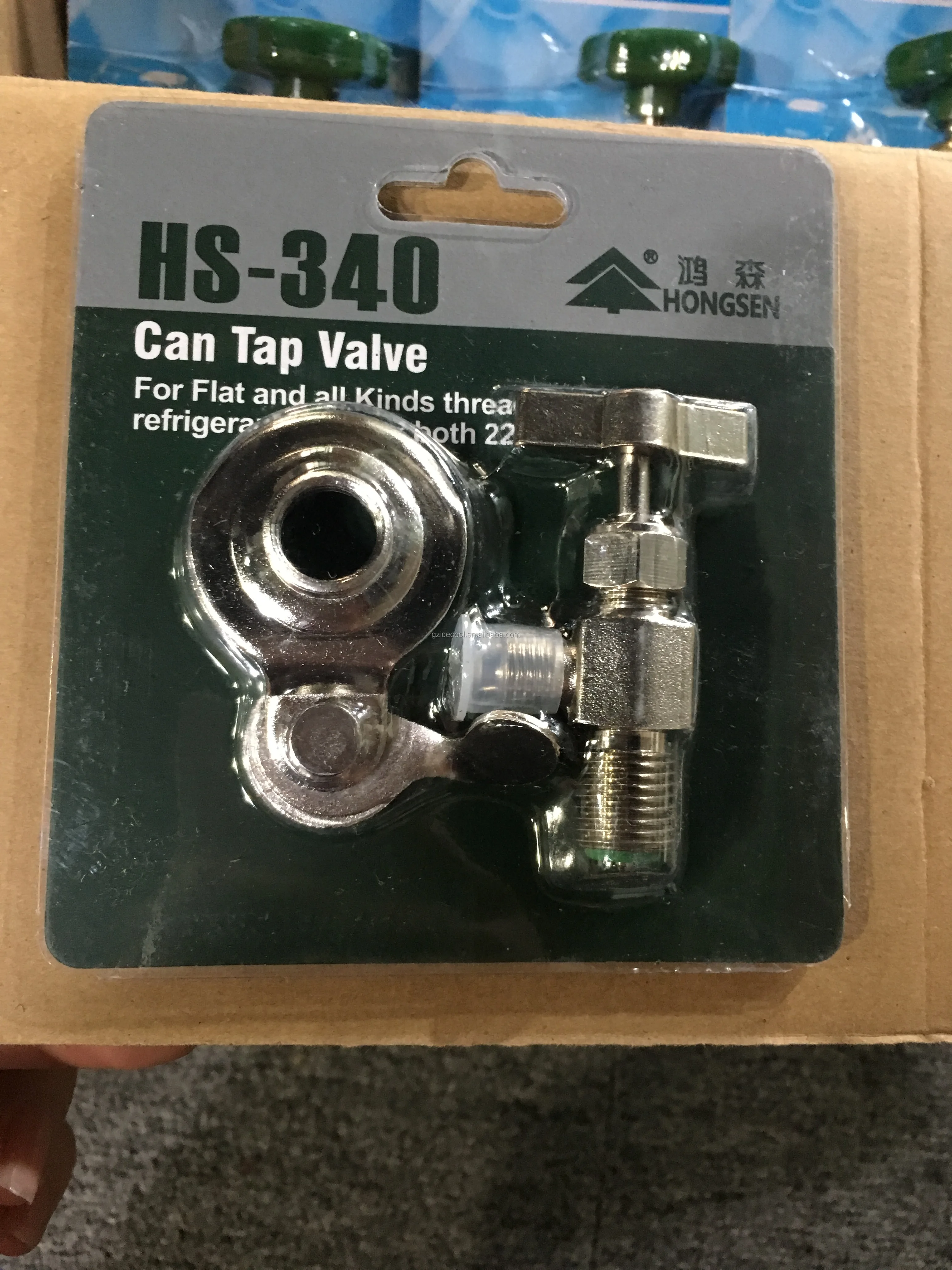 Hongsen New Packing Universal Refrigerant Can Tap Valve Hs340 /ct340