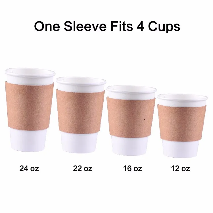 Springpack Protective Corrugated Kraft Paper Hot Coffee Cup Sleeves,Cup ...