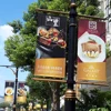 Customized PVC /Fabric Roadside Advertising Banner Flag ,Street Pole Banner