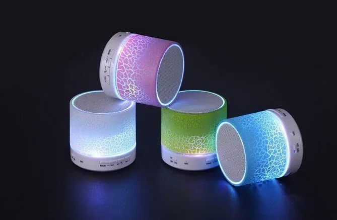 Promotion Products Gift Products Portable Mini Colorful LED Light Blue-tooth Speaker with FM Radio A9 wireless Speakers - ANKUX.COM