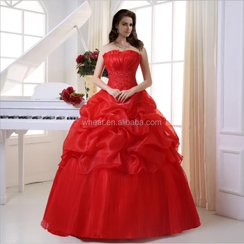 Beautiful Red Color Wedding Dress Buy Beautiful Red Color Wedding