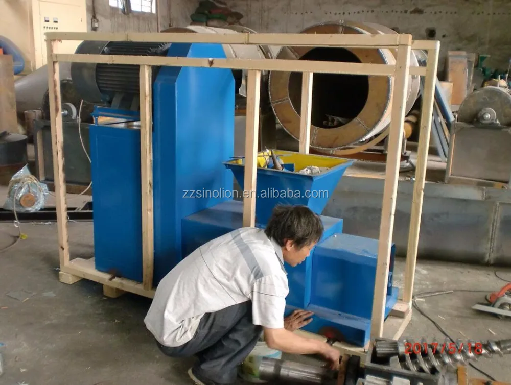 wood sawdust briquetting press machine