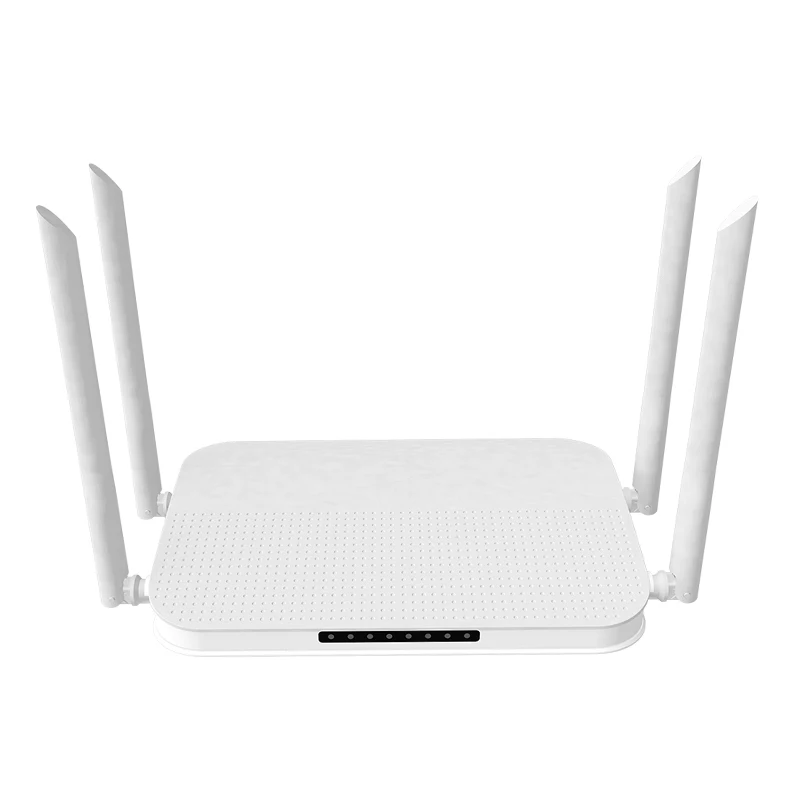 

192.168.1.1 5 port wireless 802.11 ac 1200mbps dual band wifi router, White