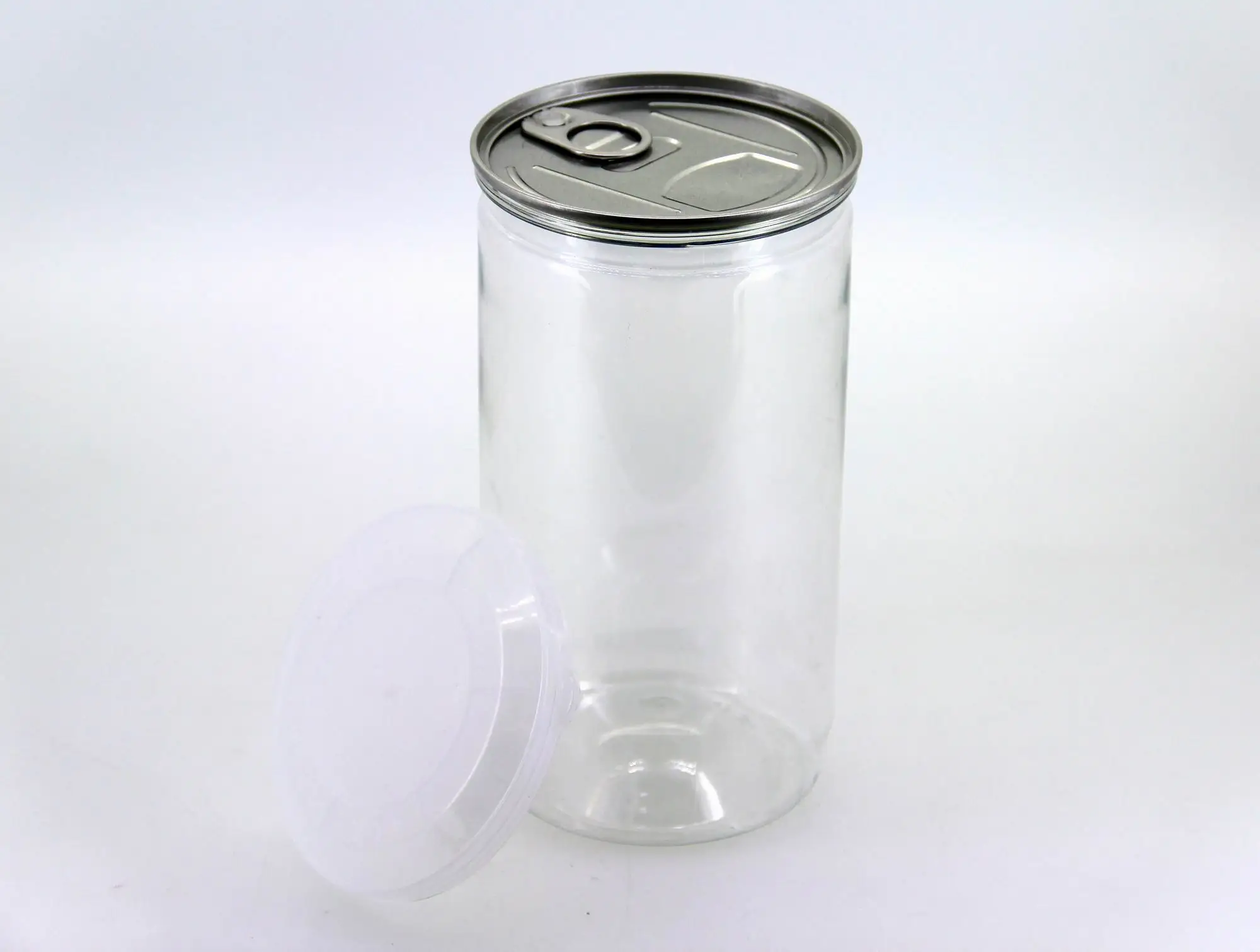 Food Packaging 500ml Pp Plastic Cans With Aluminum Easy Open Lid - Buy