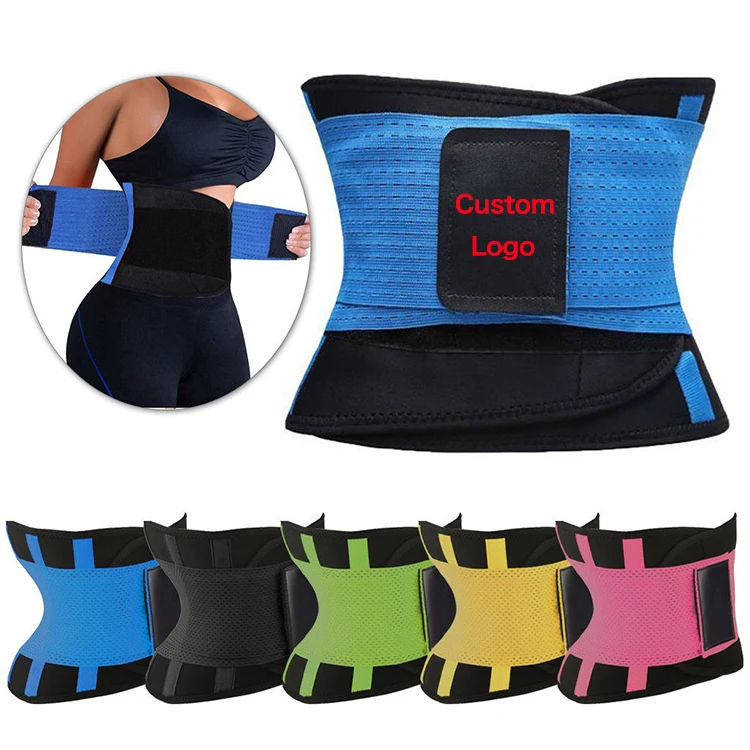 

Custom Logo Gym Workout Back Support Waist Trimmer Belt Running Sports Waist Belt