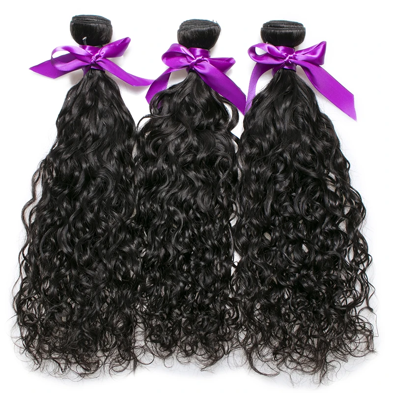 

Wholesale distributors in miami crochet braid hair water wave virgin hair, Natural color