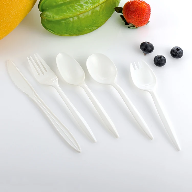 Custom Reusable Plastic Cutlery Set For Travel School Lunch Buy Reusable Plastic Cutlery