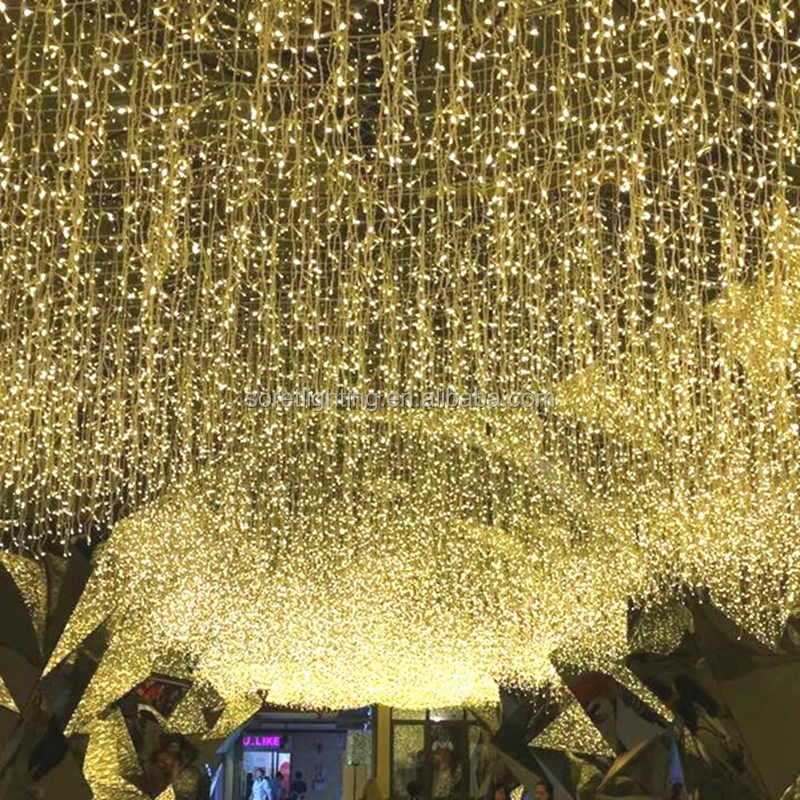 5M Length LED Icicle Light led christmas curtain waterfall lights