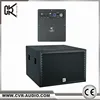 Dual 15 Inch concert line array subwoofer pa loudspeaker wood cabinet