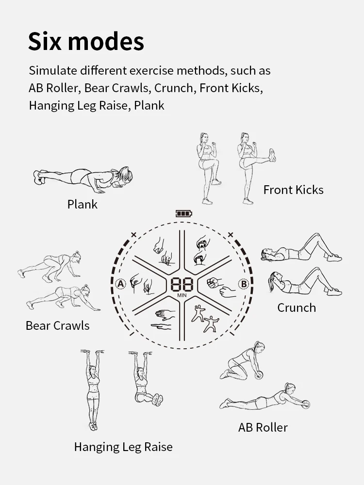 Domas Sm9065f Ems Muscle Stimulator Belt Abs Stimulator Electronic