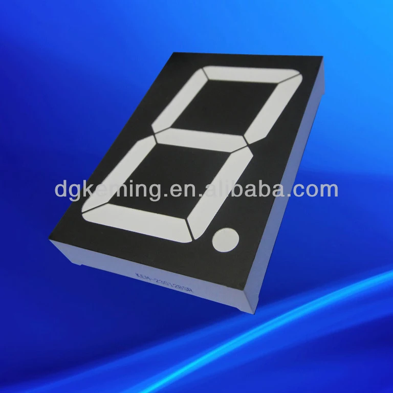 Common anode ultra 2.3 inch 1 digit 7 segment red led display 2.3''