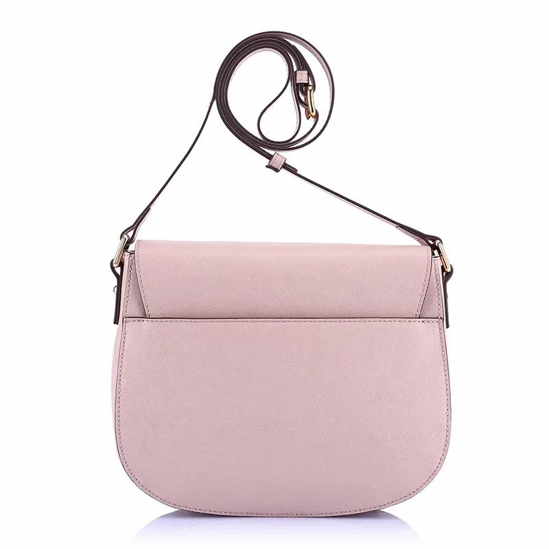 CC2038C-Pink color fashion ladies urban style shoulder strap saddle bags 2016 designs