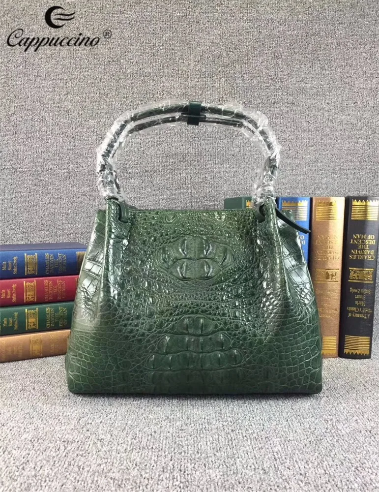 

classic real crocodile leather shoulder bags trend totes luxury handbags for women, More color