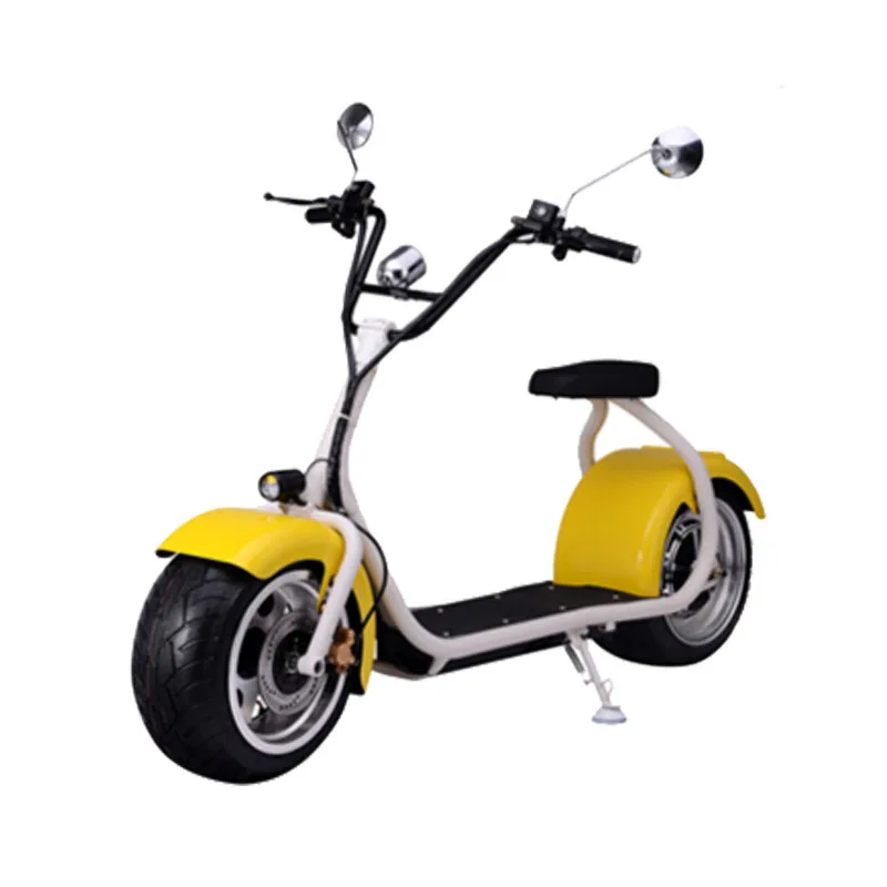 

2018 popular E-Scooter city coco electric scooter with 2 seat, Black white blue red golden