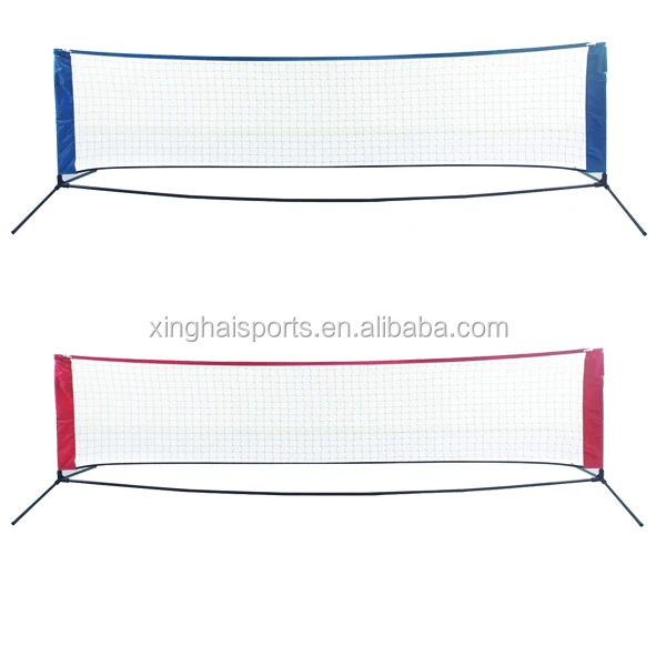 GYMAX 3m/4m Foldable Adjustable Badminton Tennis Volleyball Net W/Free Stand 