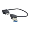 90 Degree USB3.0 Data Charging Cable A Male to Micro B Male Cable USB 3.0 Cable Adapter Right angle For HDD Case Up Down Left