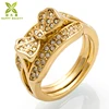 Crystal avenue wholesale jewelry couple rings for valentine's day male and female couple ring