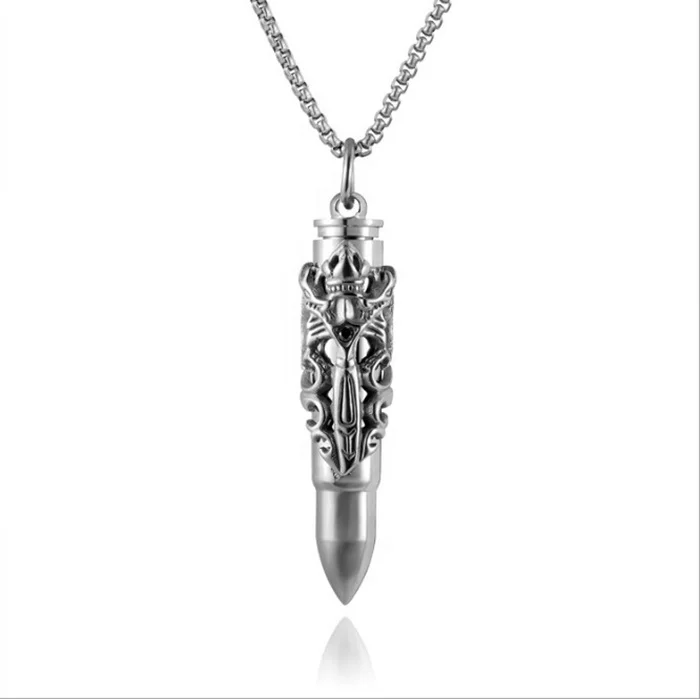 

New Design Lasting Design Positive Quantum Energy Pendant Metal Bullet Necklace