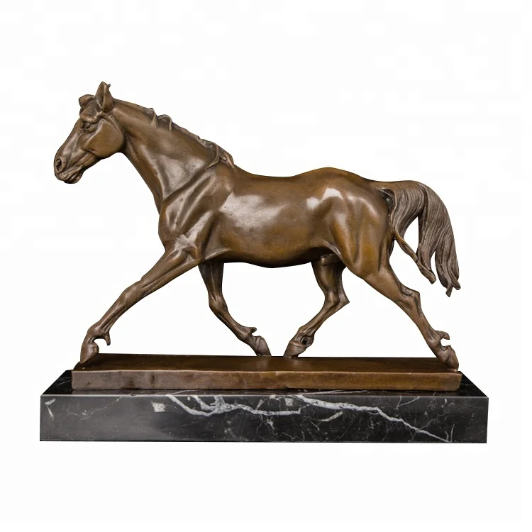 

DW-084 Modern Wild Animal Bronze Art Bronze Running Horse Statue Sculpture Animal Horse Figurines For Office Decoration