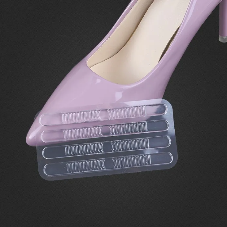 4pcs Comfortable Shoe Back Heel Inserts Silicone Gel Pads Cushion Liner