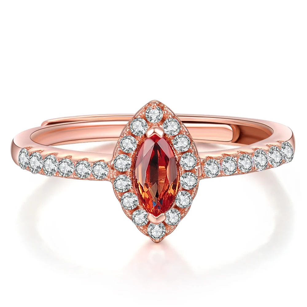 

Natural Gemstone 925 Sterling Silver Jewelry Simple Ring S925 For Women RI004