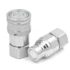1 inch BSPP NPT leak free flush face ISO 16028 Parker FEM interchange hydraulic quick connect and disconnect couplings