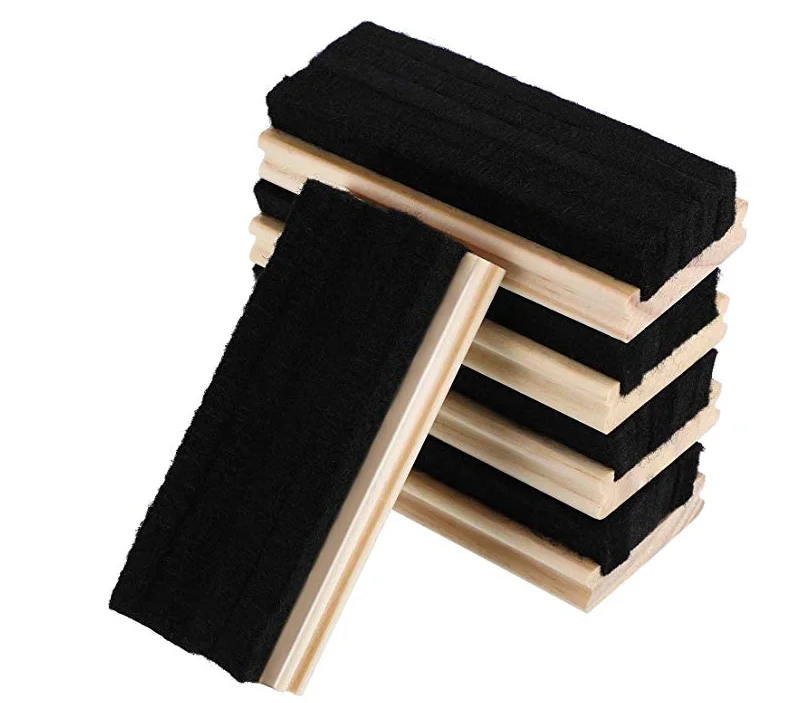 
Good Quality 5 Pack Felt Eraser Chalkboard Wool Eraser Dustless Blackboard Eraser for Chalk and Dry-Erase Board Cleaning 